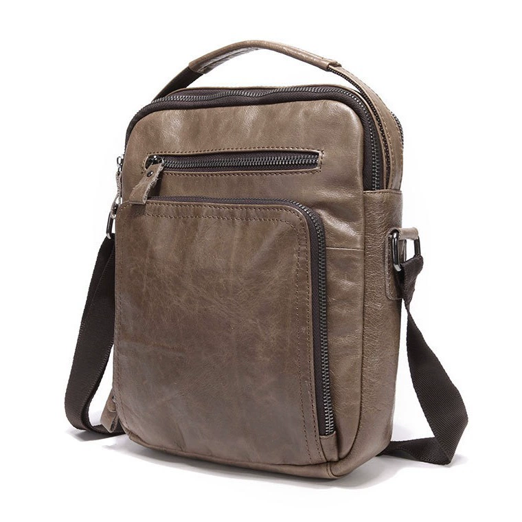 Leather fashionable one-shoulder bag, cowhide