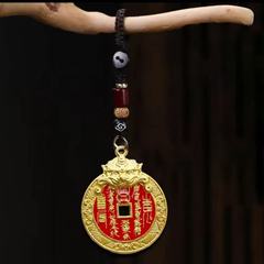 【先生推荐】乙巳年灵佑.山灵貔貅臻品山隗花銭吉詳护身牌钥匙扣