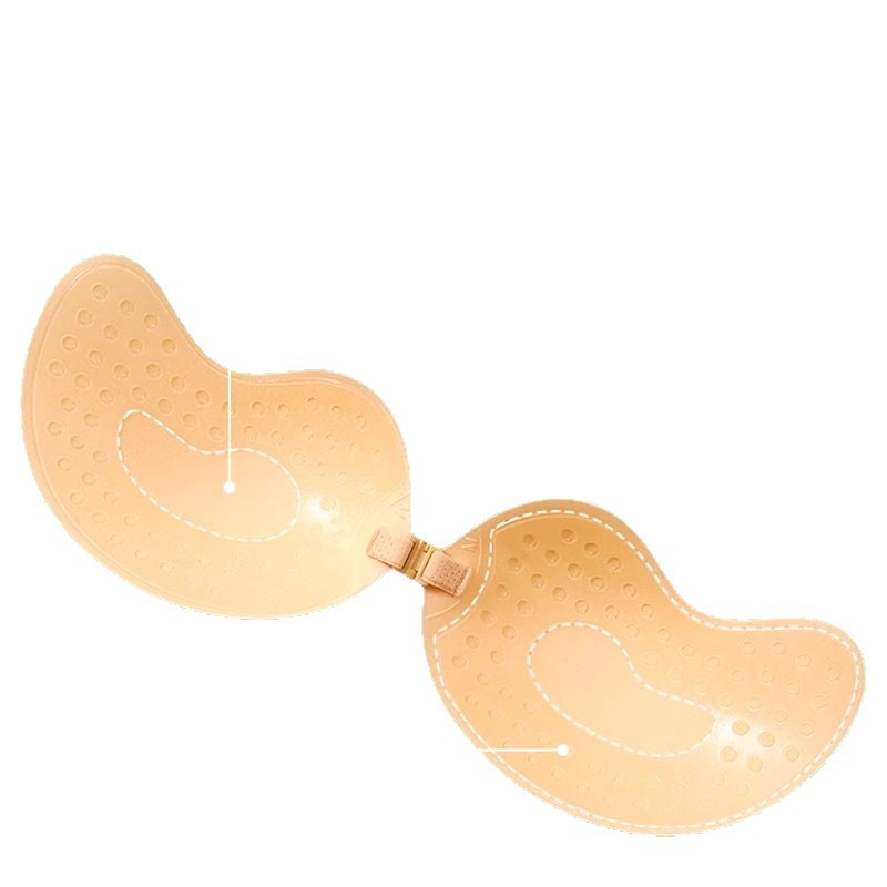 Copa de mango pechuco para mujeres juntas pechuco pequeño mostrando gran silicona pechuco de verano sin cinturón de hombro ropa interior invisible sujetador vestido de boda