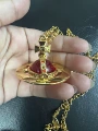 Golden red crystal ball