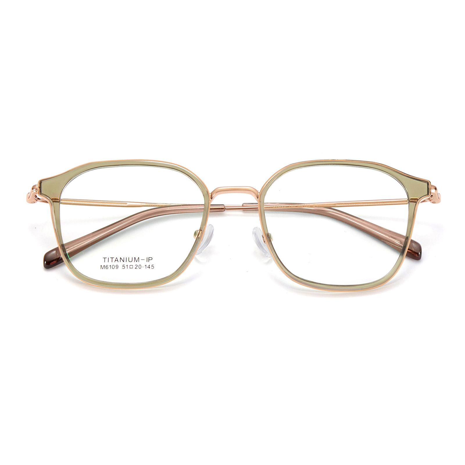 Nuevo todo-Partido liso TR gafas de titanio puro marco anillo interior diseño cara grande adelgazamiento puede coincidir grados Danyang al por mayor