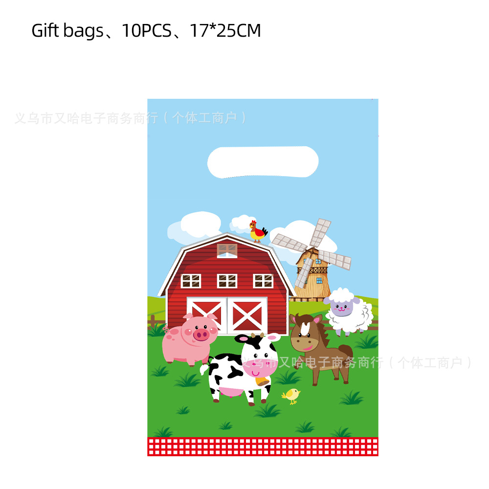 国境を越えた粉犬爪パーティーギフトバッグラグビー漫画ギフトバッグプラスチックキャンディーバッグ誕生日パーティー装飾品