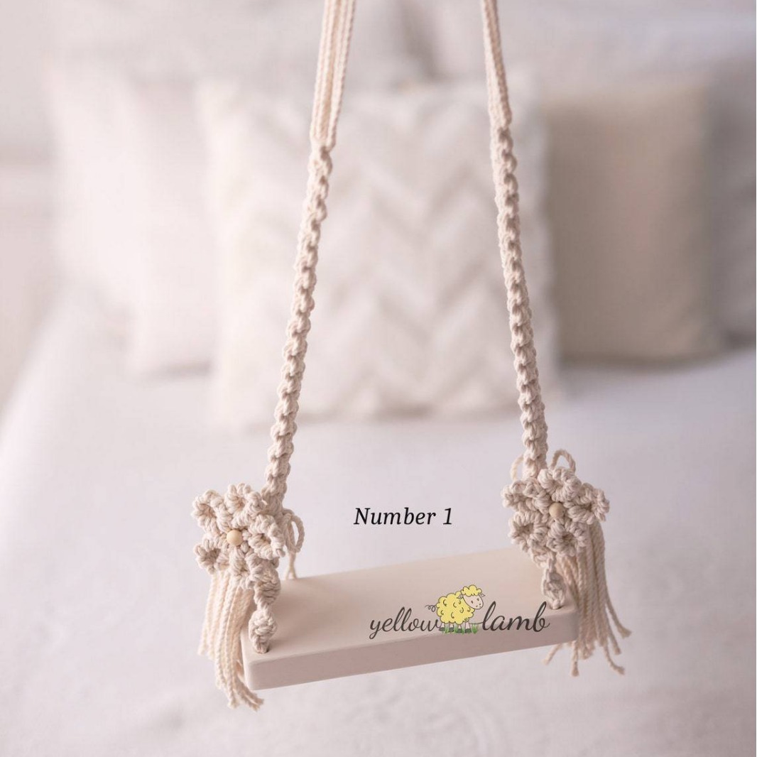 Estilo europeo y americano de los niños recién nacidos fotografía original apoyos 100 días cuna tiro blanco auxiliar hamaca tejida a mano