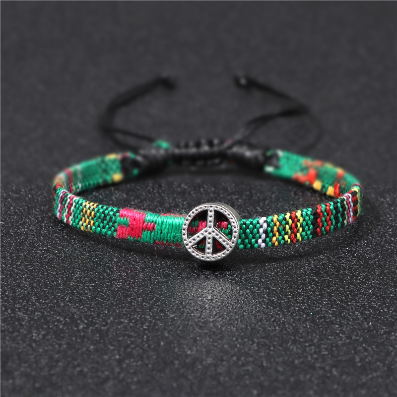 Retro Geometric Cloth Handmade Unisex Bracelets 1 Piece