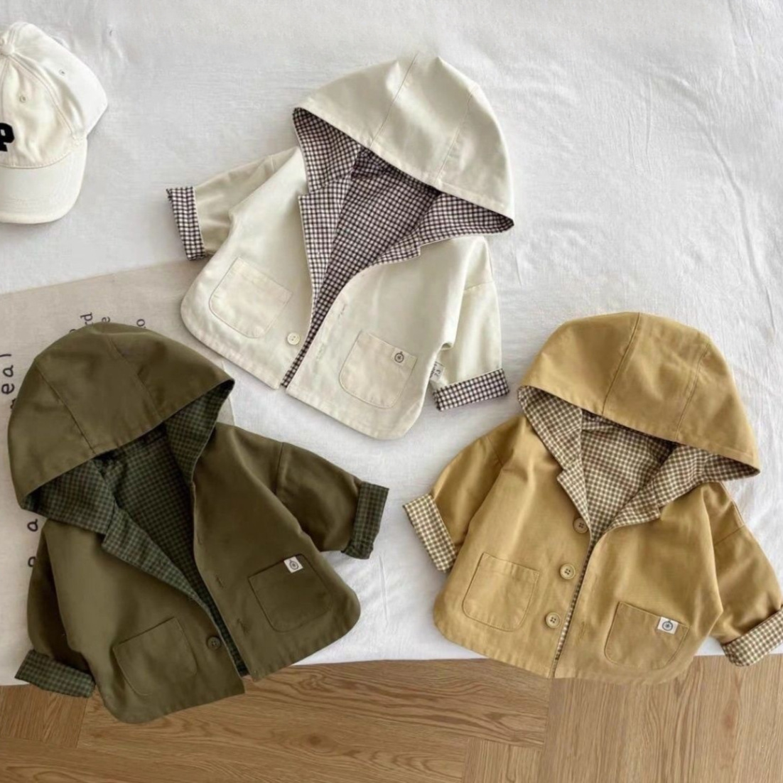 2026 New Hooded Windbreaker Jacket for Boys and Girls, Stylish Korean Style Top, Spring and Autumn Children's Versatile Sweatshirt Cardigan