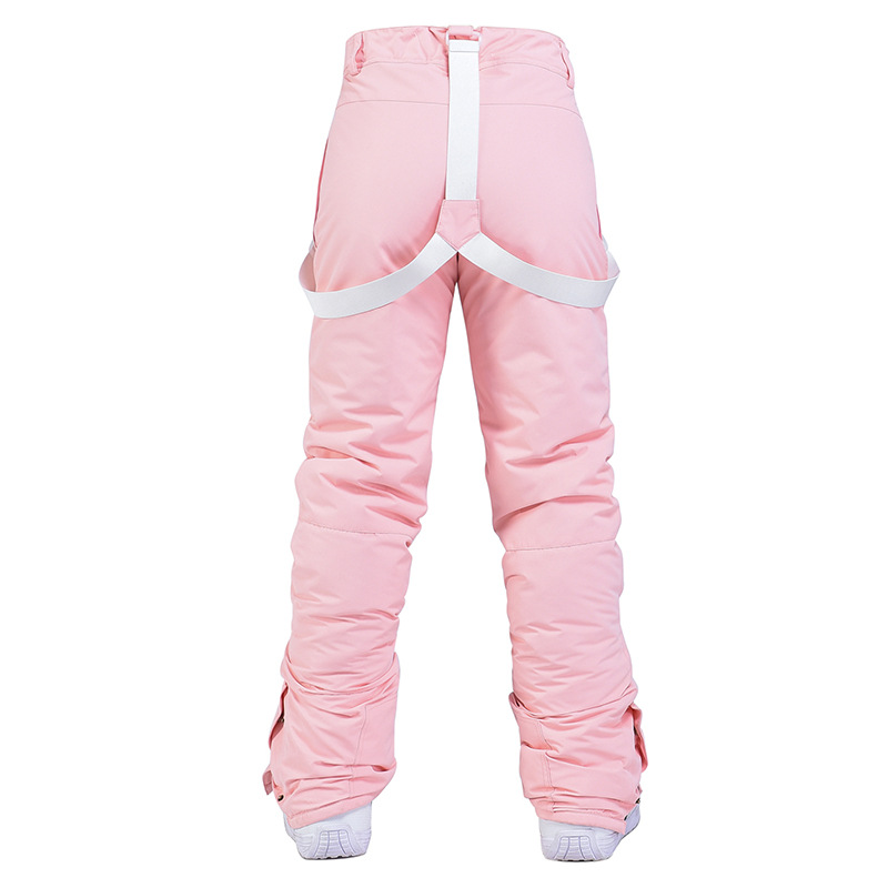 001 Erkekler ve Kadınlar İçin Kışlık Açık Hava Rüzgar Geçirmez Suya Dayanıklı Sıcak Kalınlaştırılmış Snowboard Kar Kayak Salopet Pantolonu_voghion.com