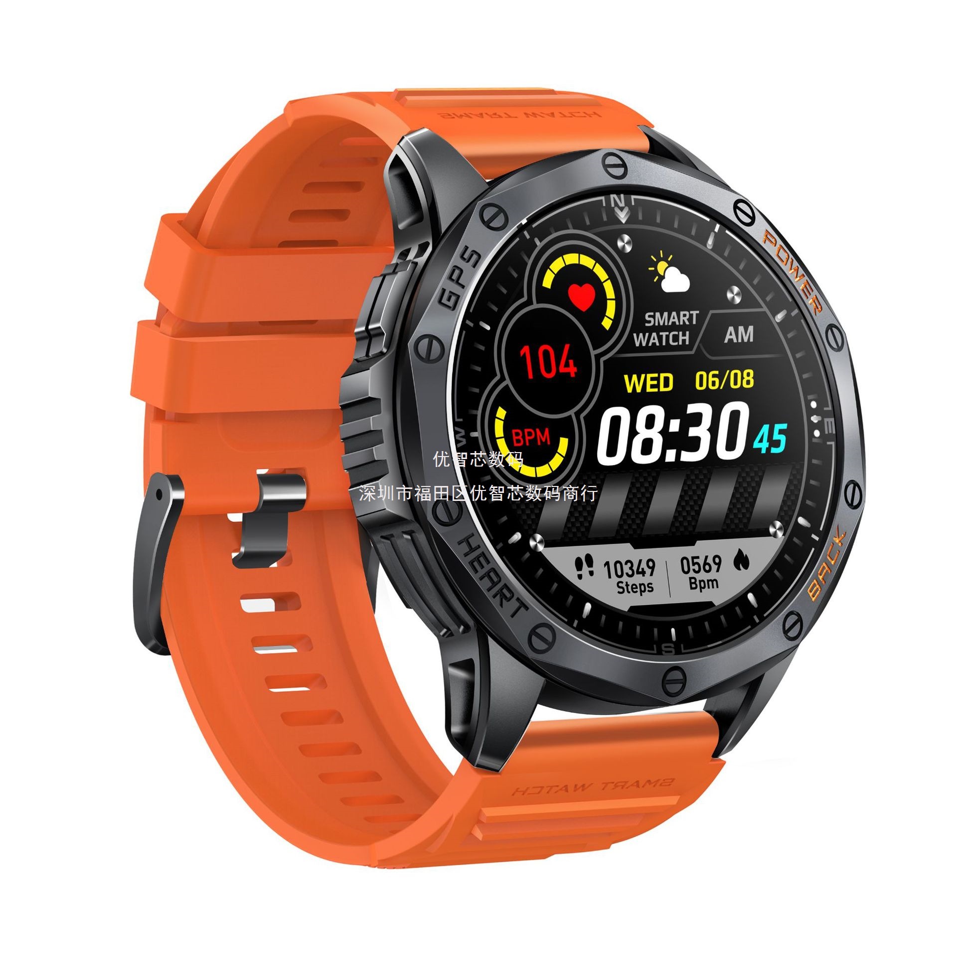 1.43 AMOLED K67 GPS Reloj inteligente Bluetooth Llamada Altitud Compasso Presión Barométrica Frecuencia cardíaca Presión arterial Oxígeno