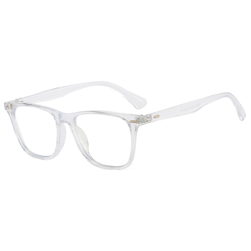 24 nuevas gafas de sol de montura cuadrada, gafas de uñas de arroz retro, gafas de sol de protección UV de marea coreana femenina, gafas planas se pueden combinar con miopía