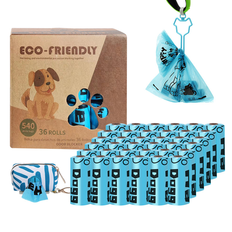 Transfronterizo en stock al por mayor 1,5 Bolsa de basura para mascotas de seda en caja bolsa de caca EPI bolsa de caca degradable bolsa de caca