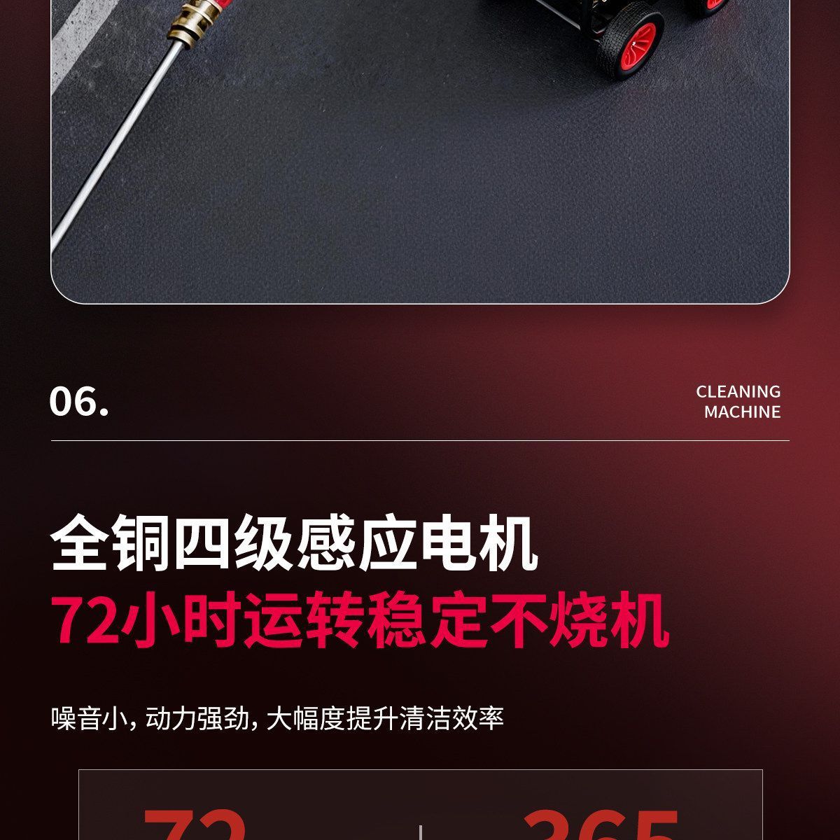 【Black Cat Genuine Product】Ultra-High-Pressure Car Washer for Car Wash Shops, Professional Household and Commercial High-Power Cleaning Device