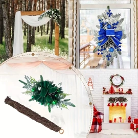 仿真绿植;圣诞装饰品;圣诞花环