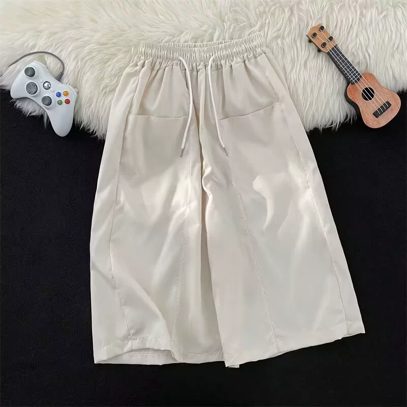 Молодежные брюки мужские свободные прямые брюки