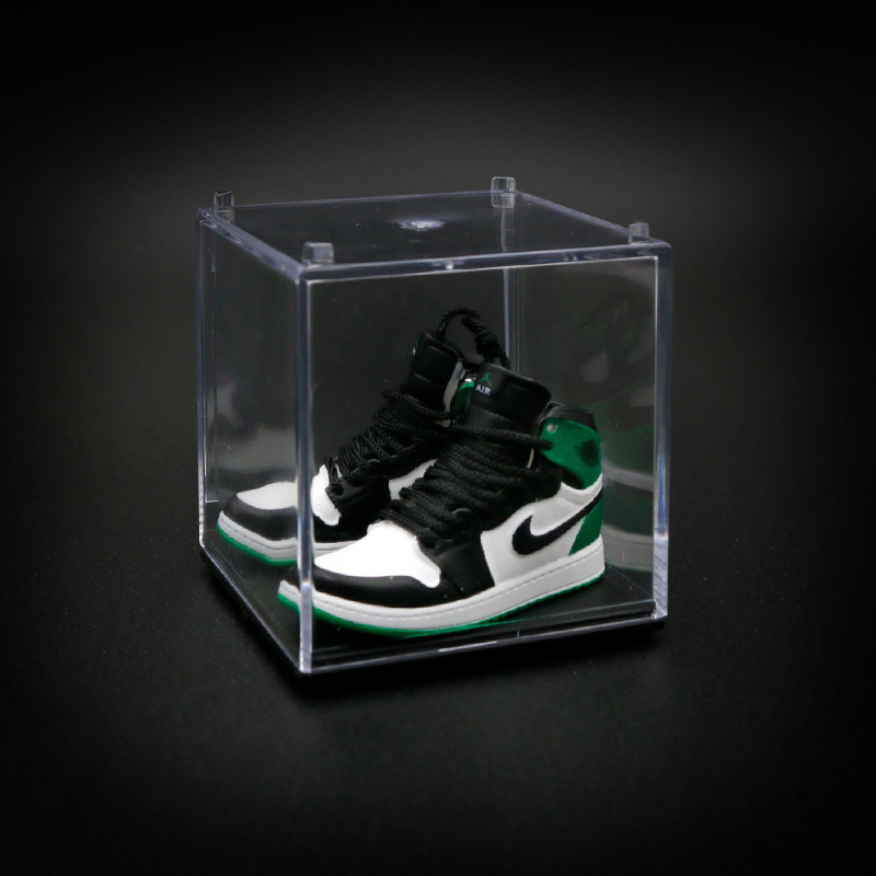 AJ zapatos de baloncesto zapatos de moda mini modelo tridimensional dedo del pie rojo y negro decoración del coche decoración de la torta modelo de zapato hecho a mano