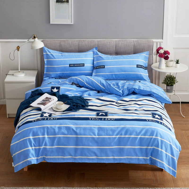 Постельное белье шлифовальный набор из четырех частей Одноместный двухместный студенческий общежитие простыни одеяло набор наволочек для домашней спальни