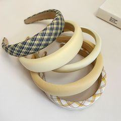 白黄色の清新な夏のカチューシャの女性の高級感が現れます。