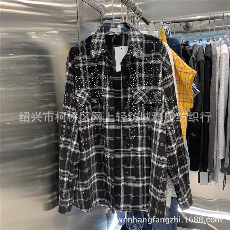 现货TR色织格子面料 春秋童装男女装裤子衬衣布料厚度好穿着舒适