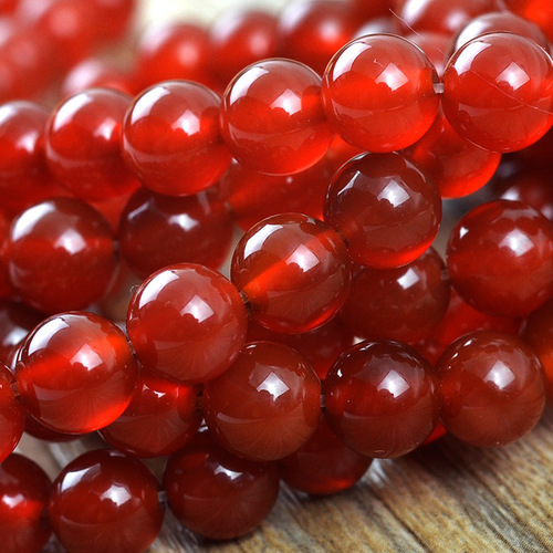 Natural AA grade red agate loose beads round beads agate long beaded semi-finished handmade diy jewelry accessories beads
