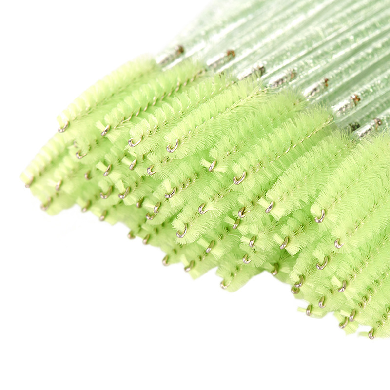 Cepillo de pestañas desechable Crystal Rod injerto cepillo de pestañas rimel stick aplicar cepillo extensión de pestañas herramienta cepillo de maquillaje