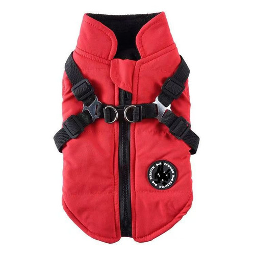 Dog clothes winter outfit Labrador thick cotton coat for small medium large dogs pet Golden Autumn Winter cotton coat harness