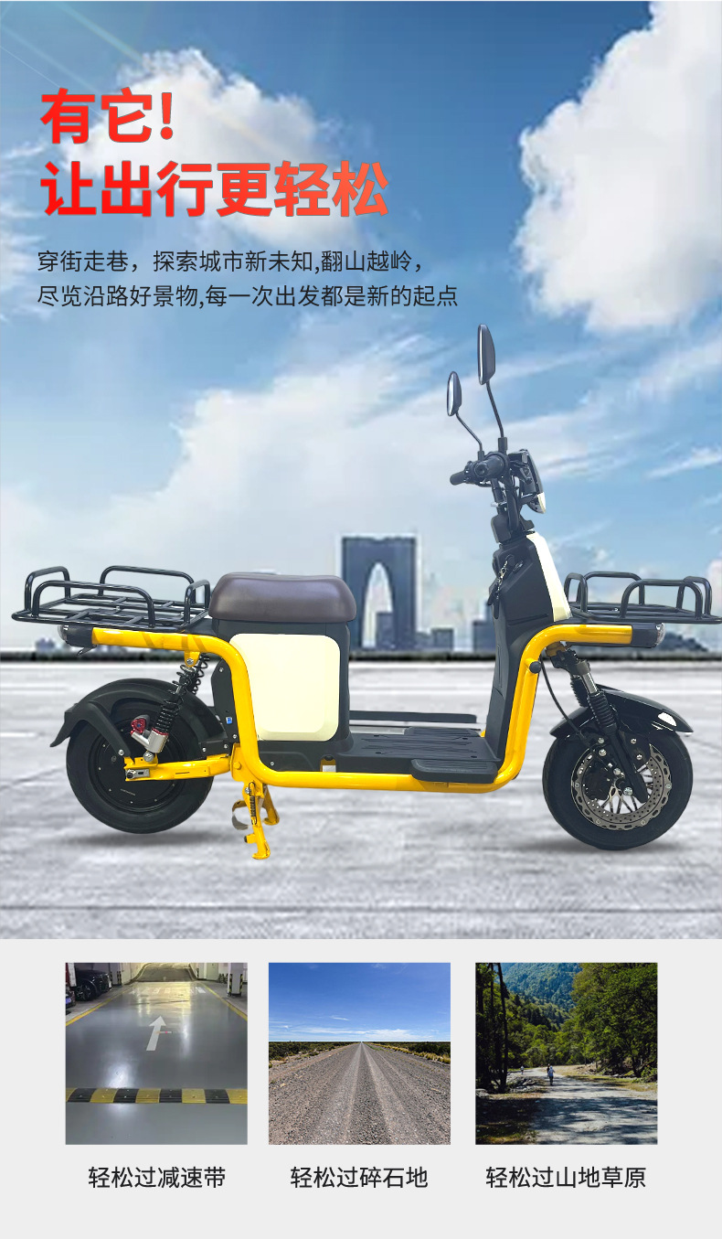Zhanma Electric Motorcycle Long Range Two-wheeled Lithium Battery High Power
