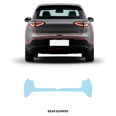 Geely Galaxy Star Wish Special Car paint protective film - rear-bumper-tpu-film-imported-tpu-film-specially-cut-for-special-vehicles