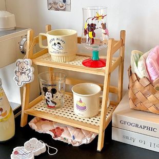 Cup Storage Rack Multi-Layer Office Tea Cup Tea Set Coffee Cup Holder Multi-Functional Kitchen Desktop Storage Rack