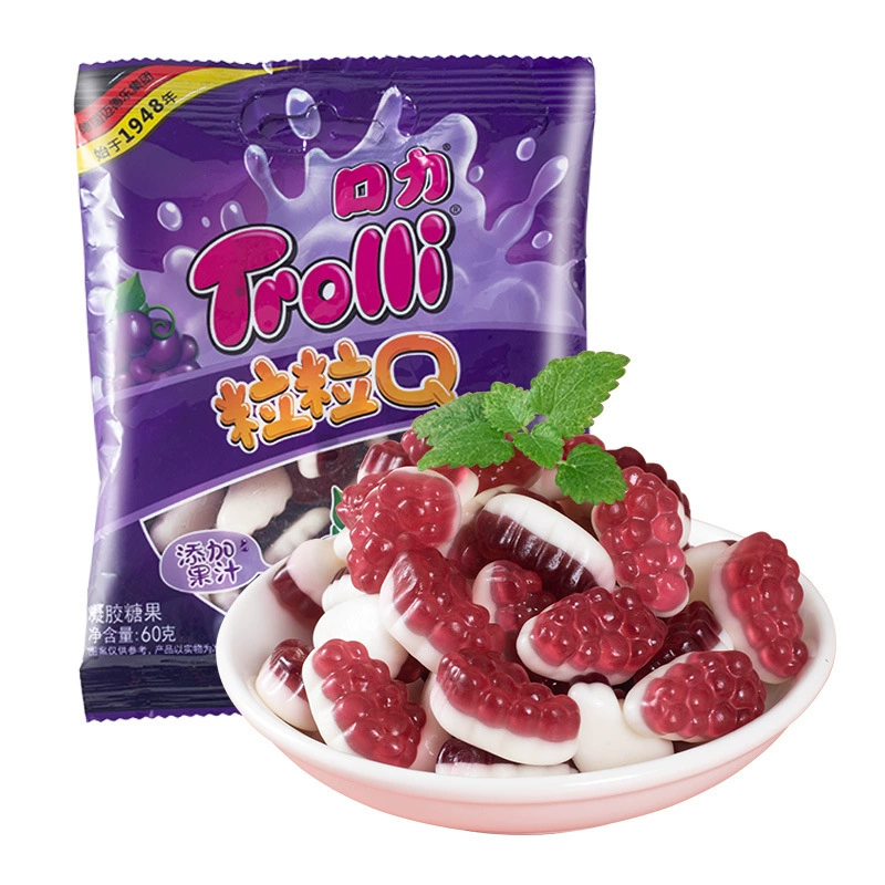 Жевательная конфета (Trolli) Гамбургер, фруктовые вкусы, QQ-конфеты для детей, разные упаковки