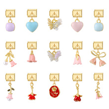 彩色可爱金色吊坠意大利精致DIY模块项链手链创意饰品个性配件