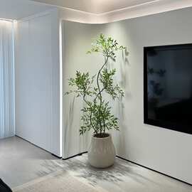 南天竹绿植室内客厅仿生假树轻奢花大型落地盆栽
