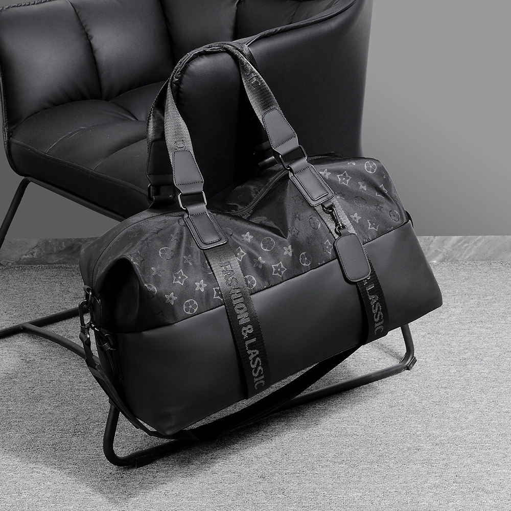 Bolsa de viaje de hombre, bolsa de equipaje a prueba de agua de gran capacidad, separación seca y húmeda, bolsa de ejercicios, bolsa de ocio al aire libre, mochila