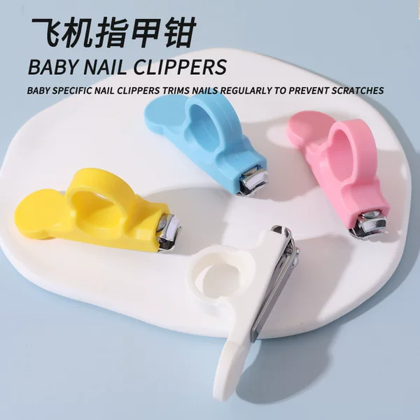 Baby aircraft nail clippers carbon steel thumb set single baby nail clippers baby special anti-pinch meat nail clippers
