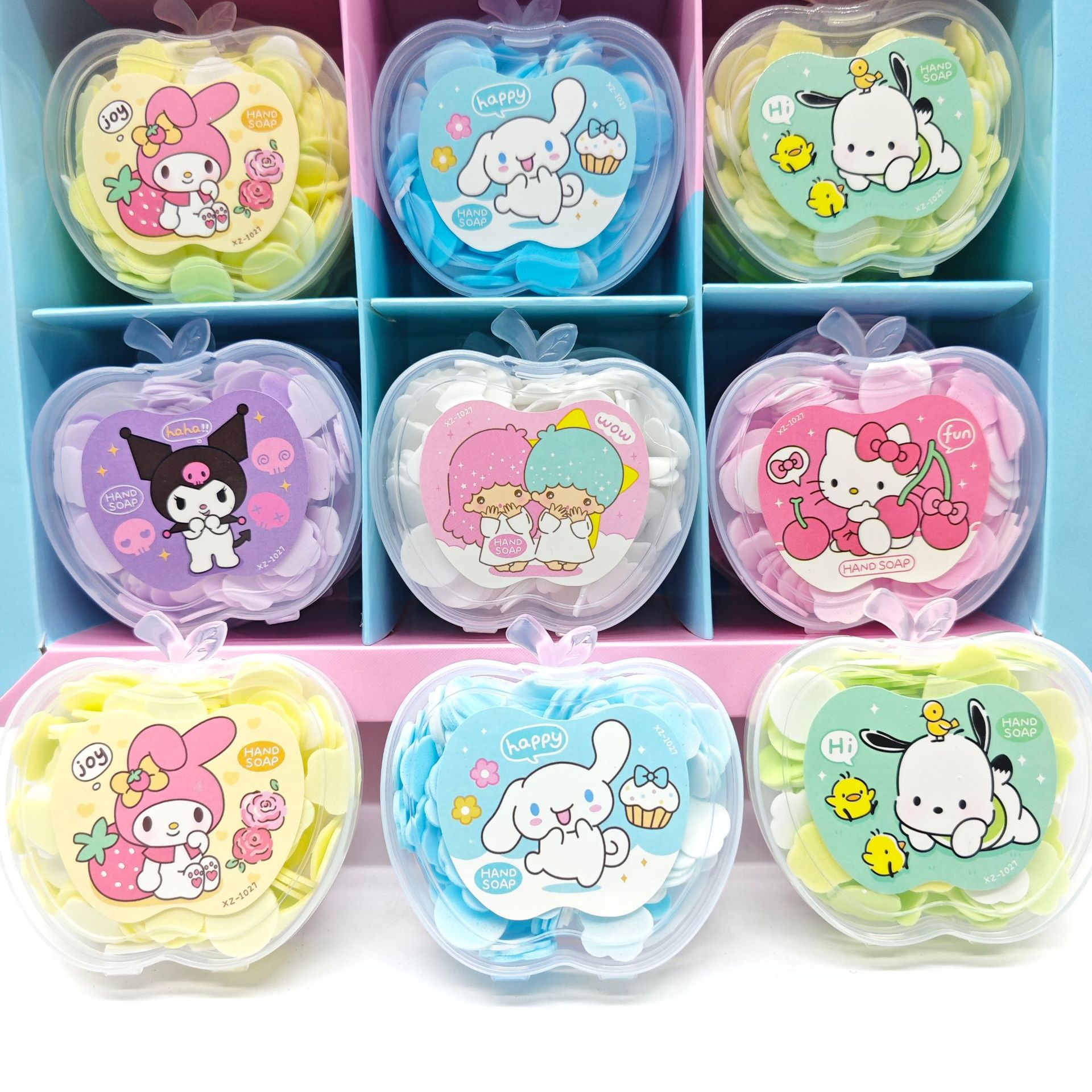 Мыльные хлопья в форме яблока Sanrio, милые, одноразовые