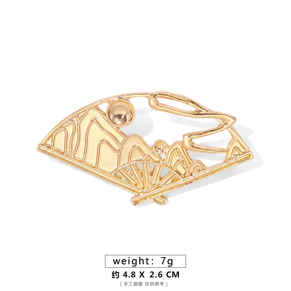 [고품질] 풍경 꽃 부채