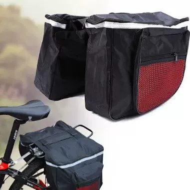 山地自行车后货架两驮包 单车后托双驮马鞍包骑行用品装备