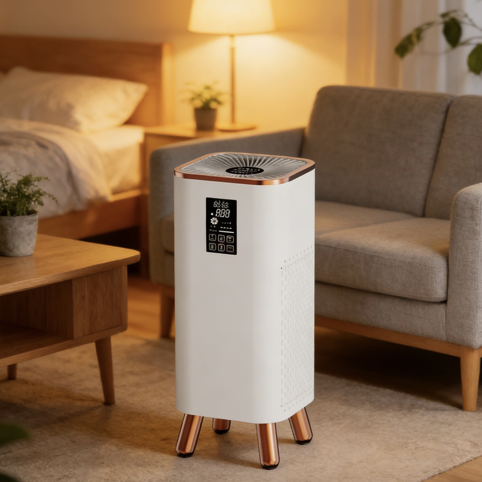 Vertical Air Purifier Household Formaldehyde Removal Second-Hand Smoke Indoor Smoking Odor Sterilization Disinfection Air Purification