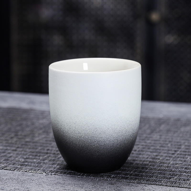 Gradient black agarwood cup single