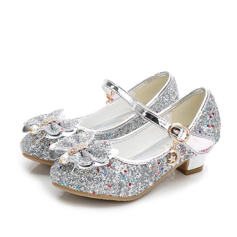 Transfronteriza Amazon venta caliente zapatos de tacones altos de niñas zapatos de princesa para niños zapatos de niños zapatos de espectáculo zapatos de cristal de niñas image 10