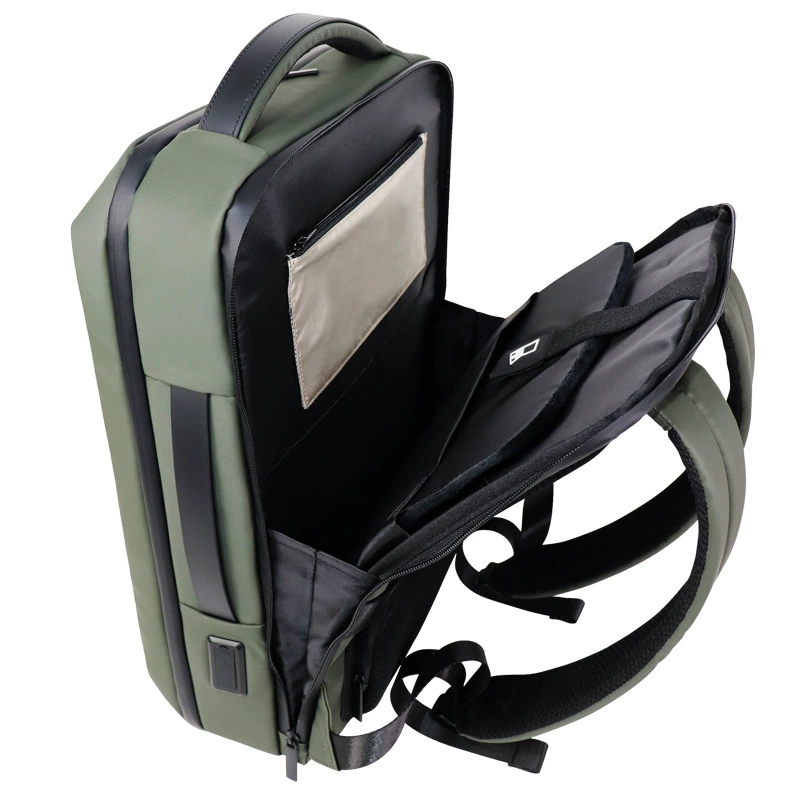 Capacious backpack, waterproof wear-resistant purse for traveling, laptop, business version, custom-made, polyester