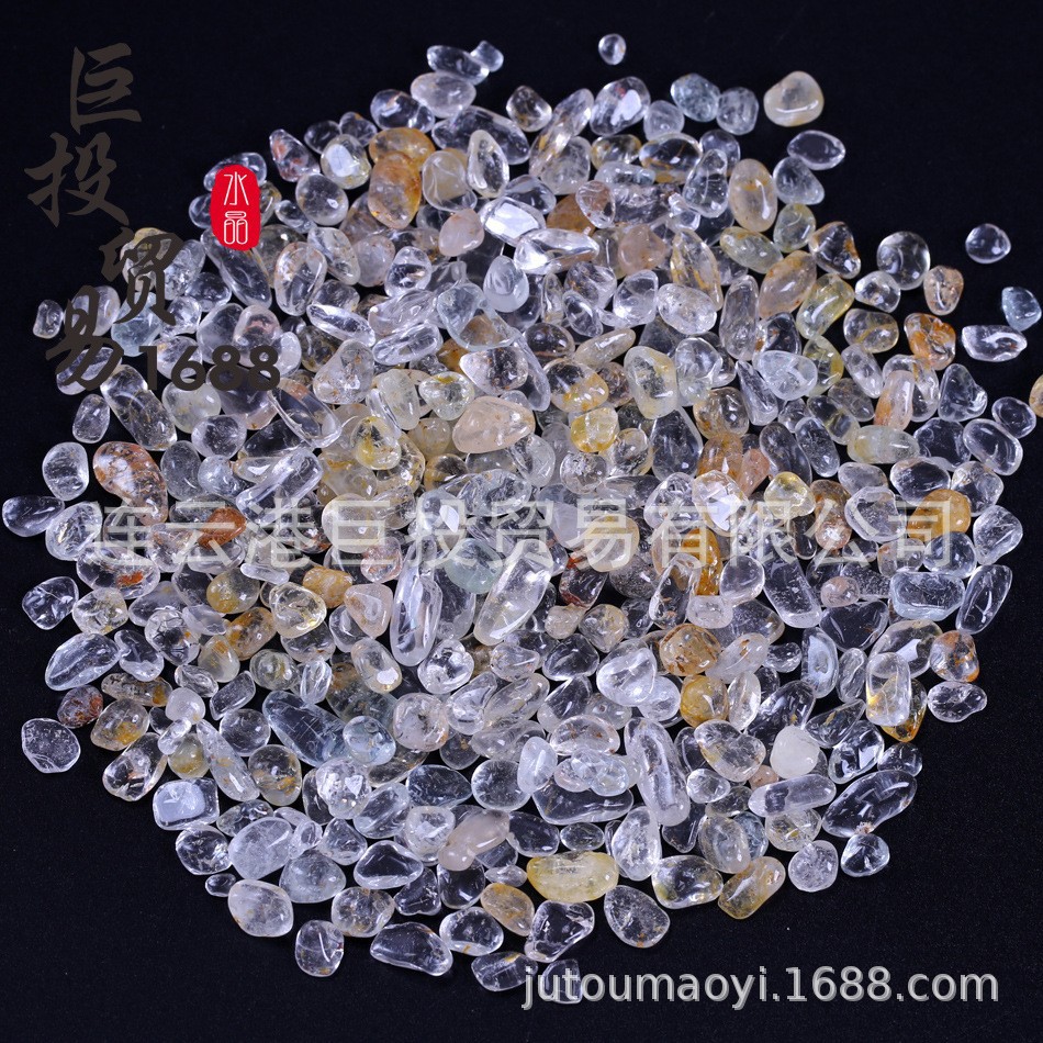 100 tipos de piedra triturada de 7 - 9mm cristal natural jade ágata espécimen de piedra preciosa marco de fotos transfronterizo mano suministro Amazon