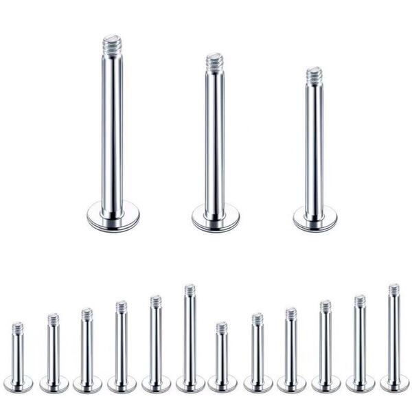 universal changeable lip piercing stainless steel