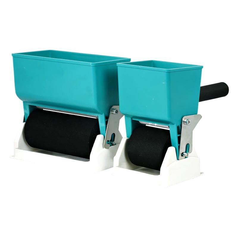 Máquina de encolado manual tipo de tambor máquina de encolado pequeño tablero de pegamento manual papel pintado máquina de encolado cartón pegamento cepillado artefacto