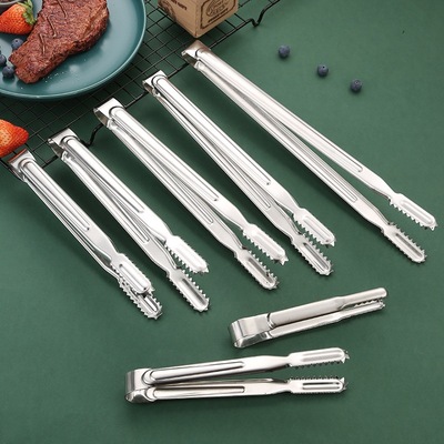 stainless steel Ice tongs Barbecue clip non-slip Clamp Ice clip Rock sugar Ice fruit Clamp kitchen Food clip