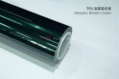 Auto Color Change Film: ultra-bright metallic series, glossy color - tpu-metallic-british-green-15215m