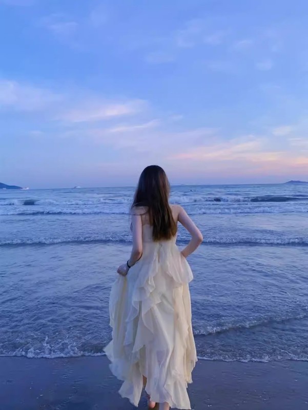 海辺の休暇の妖精のスカートウエストサスペンダードレス女性の春と夏の新しい三亜スイートビーチ膝上ロングスカート|undefined