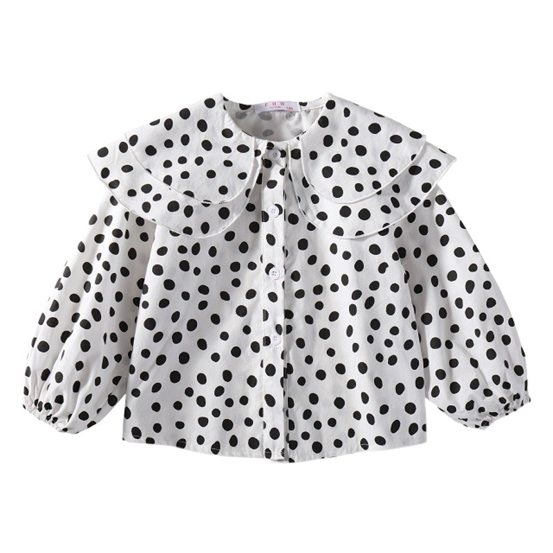 Camisa de las muchachas otoño 2024 Nueva casual Camisa de manga larga para niños de estilo occidental lindo bebé niñas Moda de algodón Moda