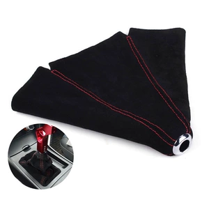 Cross-Border Car Modification Parts Gear Shift Dust Cover Racing Suede Gear Knob Cover