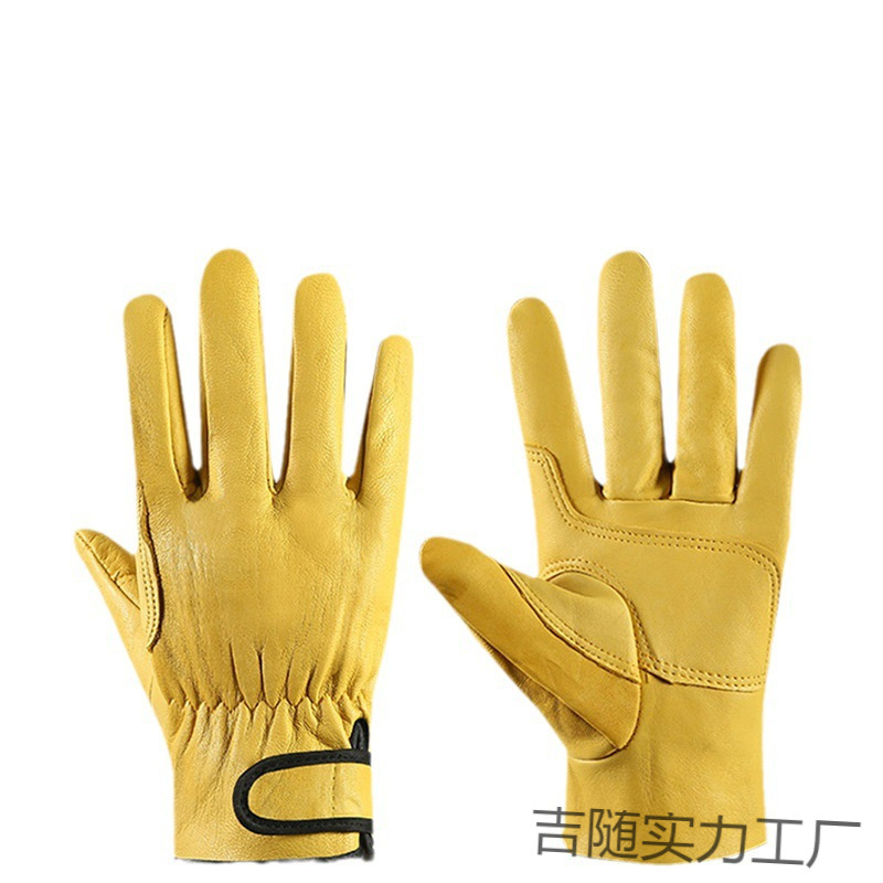 批发劳保皮手套电焊工园林修剪种树修车皮手套工地搬运作业皮手套