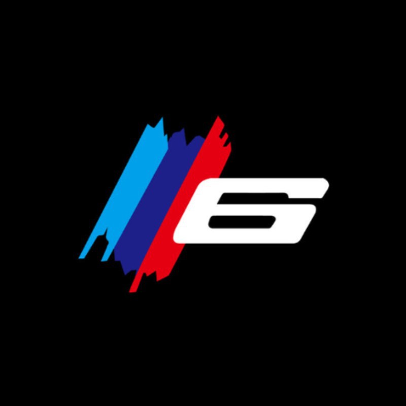 Aplicable a BMW Serie 6 GT/630i/640i lámpara de bienvenida de la puerta del coche Lámpara decorativa de la atmósfera modificada lámpara de proyección láser
