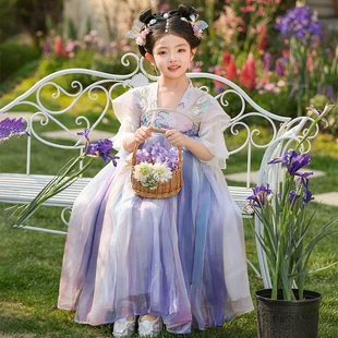Платье-ханьфу для девочек в стиле тан лето