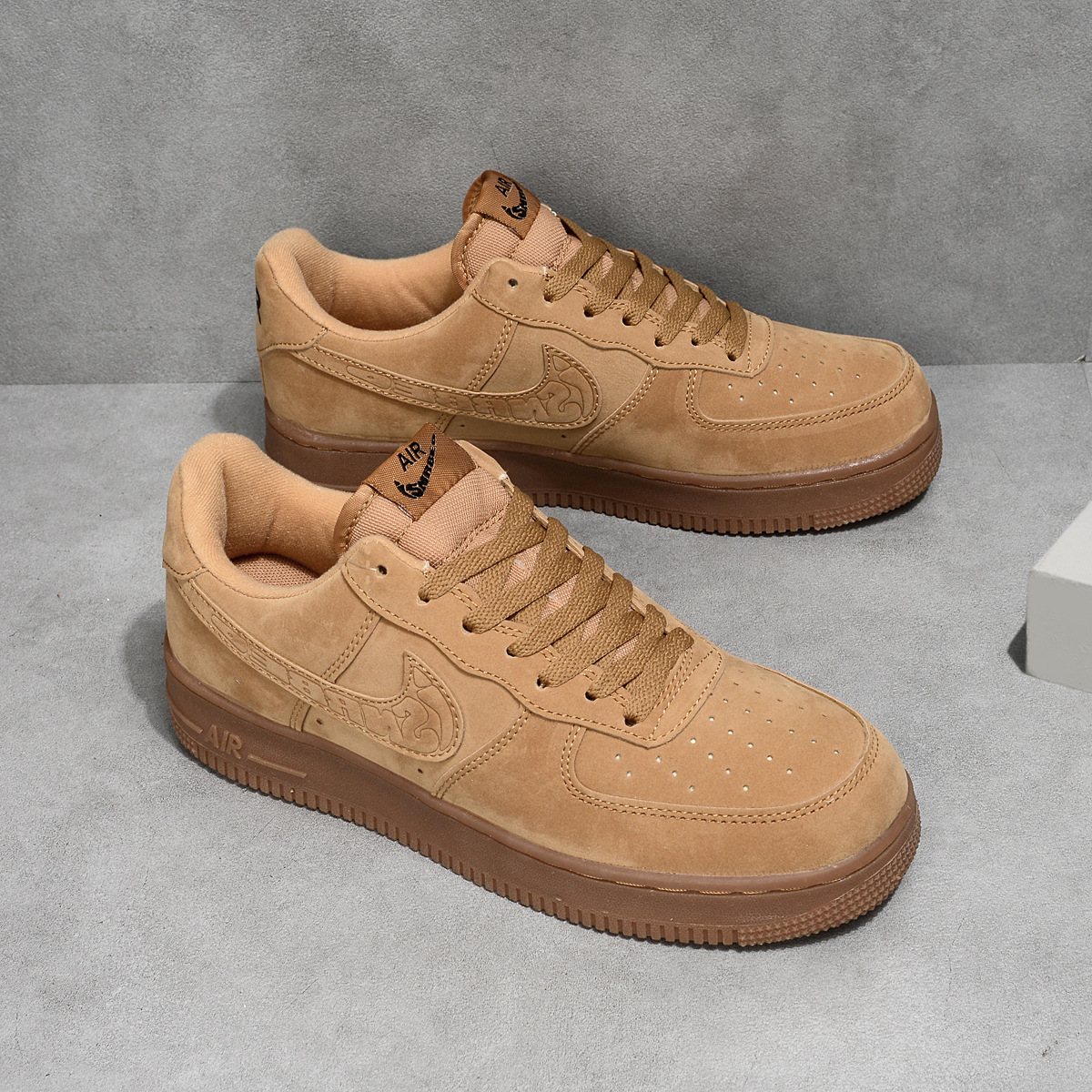 Authentic Putian AJ men's shoes, high-top Air Force One wheat basketball shoes, student sports low-top sneakers, available in a variety of colors